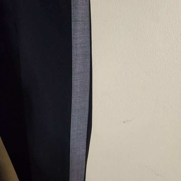 Vince Black Gray Striped Wool Career Pants Size 0 - Picture 3 of 4